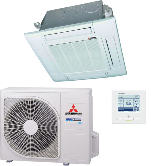 Mitsubishi Cassette 84×84 set monosplit FDT71VH 7,1 kW (Hyper)