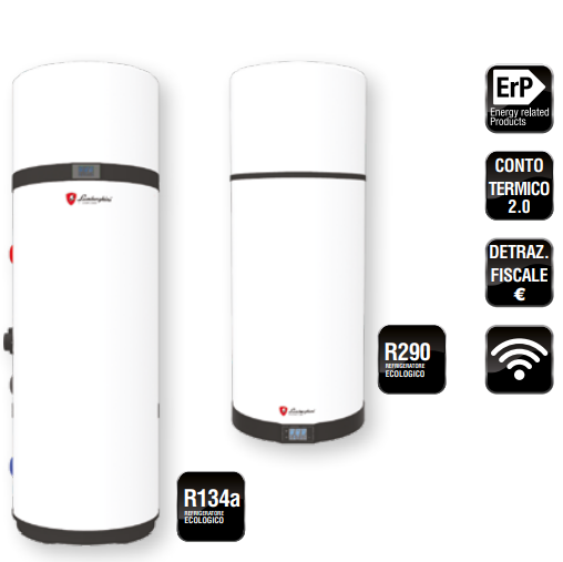 LAMBORGHINI – DORA LT 90 – SCALDACQUA A POMPA DI CALORE CON CONTROLLO DA REMOTO