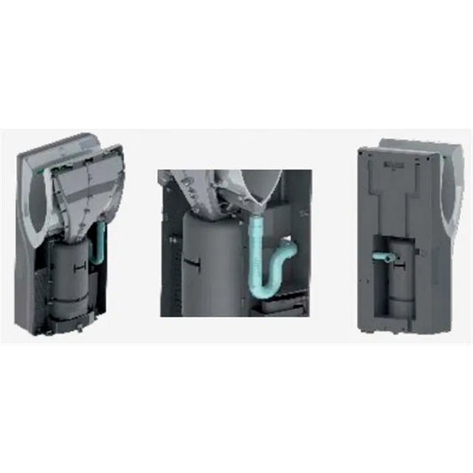 Asciugamani automatico realizzato in plastica ABS nera Dualflow Plus Mediclinics Mediclinics