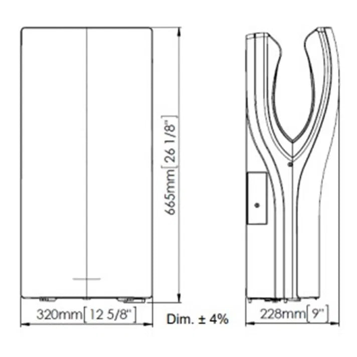 Asciugamano Elettrico Dualflow Plus